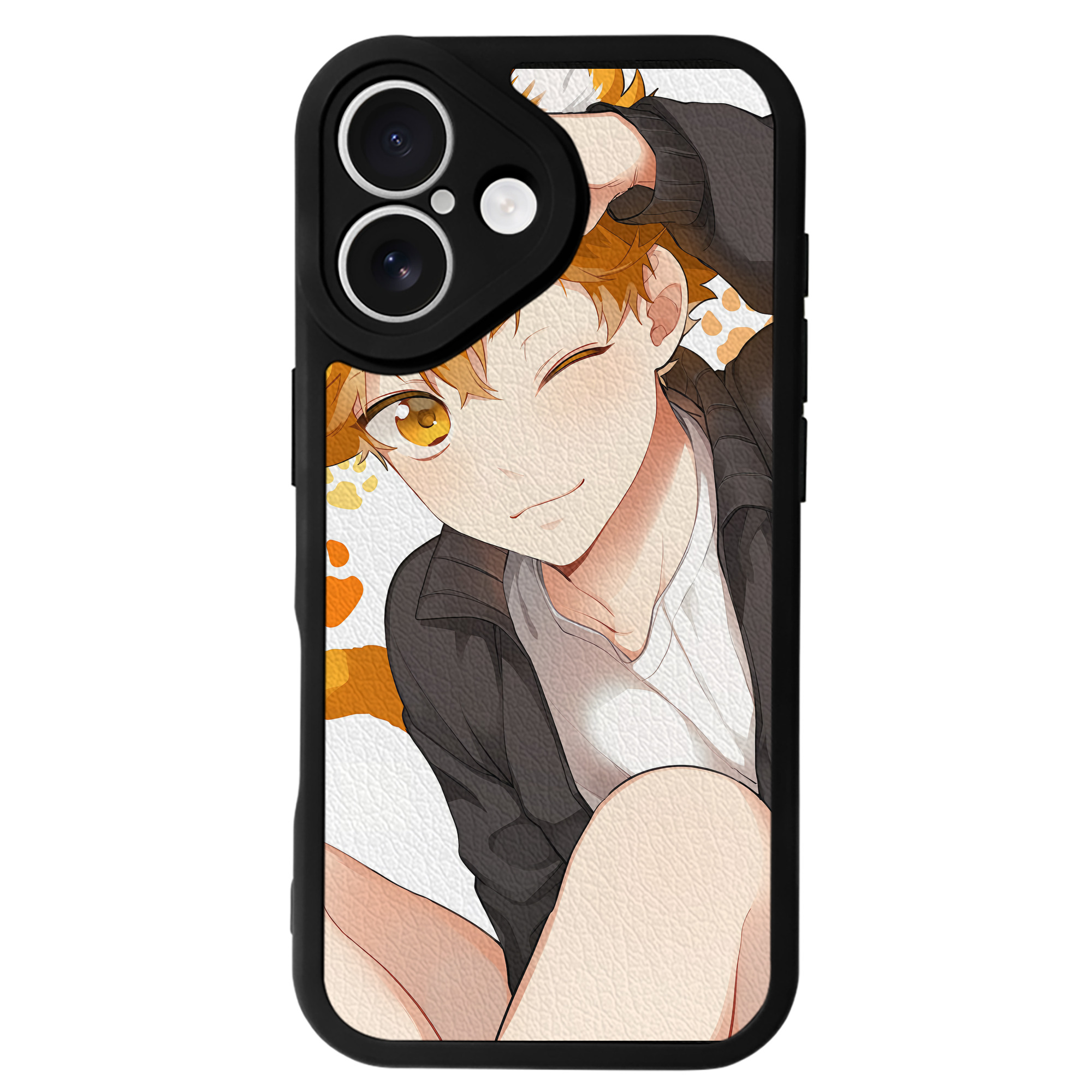 （画像用） ハイキュー!! Haikyu!! 【iPhone 16シリーズ対応】シリコンスマホケース（レザー調） 材質：シリコン